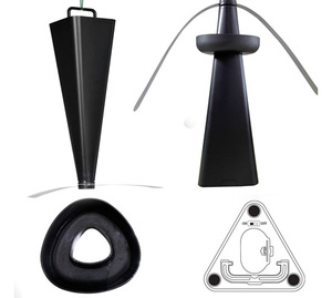Ventilateur Répulsif Anti-Guêpes <span class=keywords><strong>et</strong></span> Mouches à Piles, avec Bol de Parfum Scram <span class=keywords><strong>et</strong></span> Huiles Essentielles, pour Éloigner les Animaux Nuisibles - Product Image 1