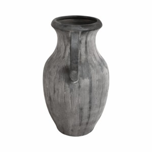 Vaso a Forma di Brocca con Superficie Scanalata, Decorazione Moderna per la Casa, Vaso in Ceramica Scultoreo per Soggiorno - Product Image 4