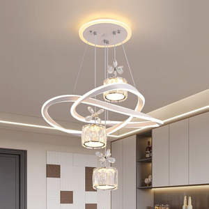 Lumière créative moderne lustre de <span class=keywords><strong>restaurant</strong></span> de luxe lumière en cristal maison Led chambre principale lumière de salon de haut niveau Zhongshan - Product Image 4