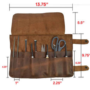 Sac de barbier de voyage fait main en cuir, sac à outils de coiffure, organiseur de kit d'outils de barbier, sac à dos de barbier, sac à outils - Product Image 5