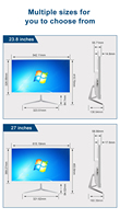 2026 New Design Factory Office Pc I9 I7 I5 1080 Desktop All in One Computer 24'' Monoblock Led Ips Aio Pc