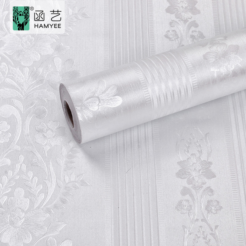 White Self Adhesive Paper Embossed Solid Color Peel and Stick Wallpaper Removable Kitchen Counter Paper Vinyl Film