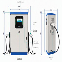 DC-Schnellladestation 240kW Hocheffizientes EV-Ladegerät Niedriger Standby-Verbrauch Freistehend OCPP Lagernd Verfügbar WrightCharge