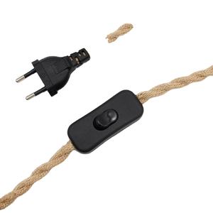 Spina a 2 Pin approvata VDE, <span class=keywords><strong>Set</strong></span> di cavi piatti a doppio conduttore e interruttore 304, che soddisfa gli standard europei ENEC - Product Image 1