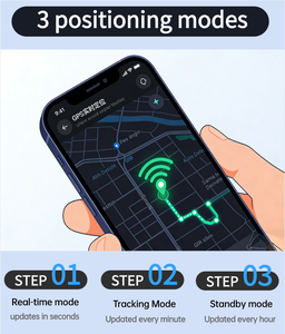 Mini traceur GPS 4G avec carte SIM, GSM et LBS, étanche, longue durée de vie de la batterie, pour la sécurité des bijoux, localisation en temps réel dans la région européenne - Product Image 3