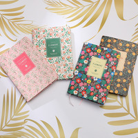 Planificateur quotidien personnalisé avec impression garantie, couverture rigide A4 B5 A5, pétales de jardin royal, romance, fleurs, avec pochette à bandelette