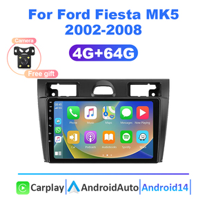 Đài Phát Thanh Xe Carplay Android 14 Tự Động Ford Fiesta Mk5 2002-2008 Đa Phương Tiện Người Chơi GPS Navigation Stereo Receiver Điều Khiển Trung Tâm - Product Image 6
