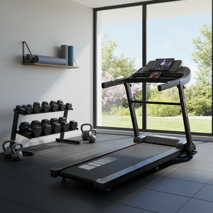 Tapis roulant électrique HSM pour usage domestique Machine de marche et de course pliable silencieuse avec multifonction et écran LCD - Product Image 2