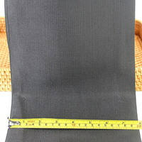Bande élastique large en polyester tricoté avec sangle en caoutchouc, 7-20 cm, noir et blanc, écologique, 50 yards, KAYA KYEB003, épaisseur 0,9 mm