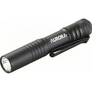 Linterna Portátil Negra AURORA, USB, 250 Lúmenes, 1150 Candela, EDC, Ultra Compacta, LED, con Batería Recargable - Product Image 1