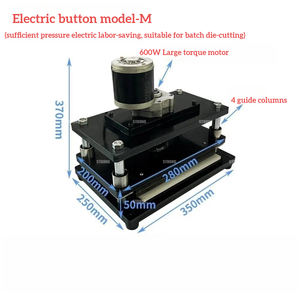 Máquina de Prensa Eléctrica de un Solo Motor, Multifuncional, para Cuero y Papel, 230*360mm, Máquina de Troquelado - Product Image 5