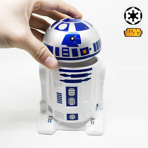 Taza de cerámica 3D con Robot de Star Wars para mujer, capacidad de 480ML, regalo de Navidad para bebidas y leche - Product Image 3