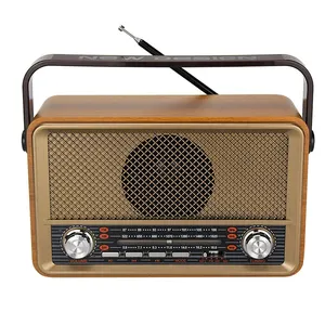 MD-511BT M-511BT Kemai sıcak satış hepsi bir arada Victrola Retro Vintage ahşap taşınabilir kablosuz Fm Sw radyo