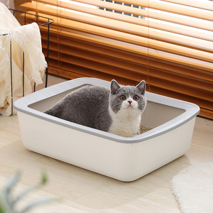 Halb geschlossene große Katzen toilette für den Innenbereich - Product Image 1