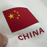 Étiquettes en silicone écologiques à transfert thermique 3D, autocollants de marque haute densité, logo personnalisé, impression de transfert DTF en relief, étiquette pour vêtements