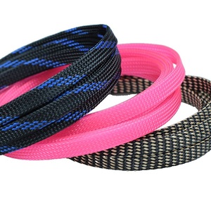 Expandable Braided <strong>Sleeve</strong> Self-extinguished Cable protection Nylon Black Expandable <strong>Sleeve</strong> <strong>Pet</strong> Braided Cable Sleeving - Product Image 3