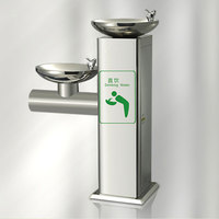Fontaine à eau potable en acier inoxydable pour parcs publics et écoles en extérieur