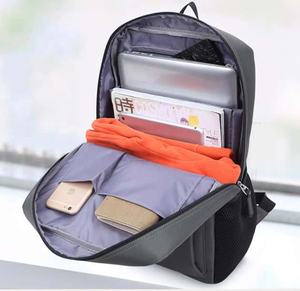 Mochila de color sólido para estudiantes, viajes, deportes y ocio, con compartimento para computadora portátil. - Product Image 6