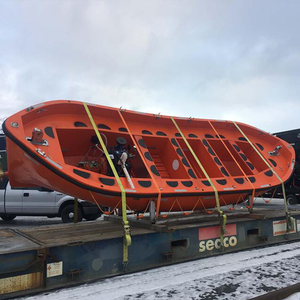 Bateau de sauvetage ouvert en FRP pour rivière, 5,5-9,0 m, orange, pour 10-72 personnes, moteur 24 CV, 6+ nœuds, pour collecte de personnes maritimes - Product Image 2