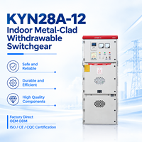 Armoire de distribution métallique intérieure KYN28A-12 12kV avec VCB, panneau d'alimentation haute tension personnalisé, vente directe usine