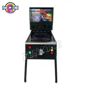 Funzone Virtual Family 32inches Display Video Game Coin Operated Pinball Machine Flippers Pinball Machine Arcade Game