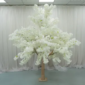 FZS211109-1 Hot Sale Artificial Flower Tree Cherry Blossom Decoration Ivory Wedding Tree Centerpiece