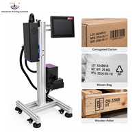 Imprimante à jet d'encre IPS-6701 pour boîtes à pizza, imprimante à jet d'encre à passage unique pour boîtes en carton, machine d'impression grand format 72 mm pour sacs en papier
