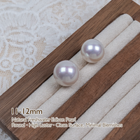 Perle d'Eau Douce Naturelle Edison 11-12 mm Grande Perle à Forte Brillance Blanche Grade AAAAA O'Din pour Incrustation de Bijoux Fins Vente en Gros