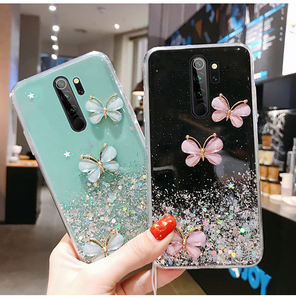 <span class=keywords><strong>Funda</strong></span> de teléfono suave con purpurina y perlas para <span class=keywords><strong>Xiaomi</strong></span>, <span class=keywords><strong>funda</strong></span> protectora con diseño de mariposa para <span class=keywords><strong>Xiaomi</strong></span> 12 Note 11T Pro + Redmi 10 prime 2022 10 5G K50 - Product Image 5