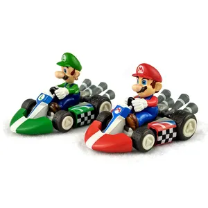 Figurines de voiture Mario Bros en plastique à collectionner, Anime japonais sur mesure