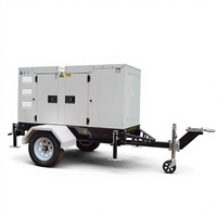 Générateur diesel insonorisé 60 kW, groupe électrogène 50 kW 70 kW super silencieux sur remorque mobile, générateur diesel 60 kW à bas prix
