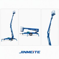 Plateforme élévatrice pour le nettoyage de vitres en hauteur, alimentée à l'essence/diesel/électricité, hauteur maximale de 18 m, table de 1200x800 mm