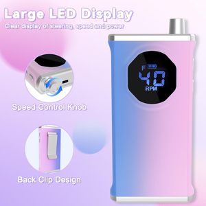 Kit Profesional Portátil de Taladro Eléctrico para Uñas de 40,000 RPM con Pantalla LED, Batería Recargable de 3000mAh, Lima de Uñas Eléctrica para Uñas Acrílicas y Gel - Product Image 4