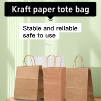 Sacs en papier kraft de luxe écologiques en gros avec poignées en corde de coton pour café à emporter, supermarché, logo personnalisé, cadeau biodégradable