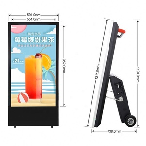 Pantallas LCD Portátiles de 43'', 49'', 55'', 65'', Cartel LED con Batería de 5000 mAh, Cartel Publicitario para Interiores/Exteriores de 1980*1020 para Centros Comerciales - Product Image 5