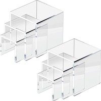 Présentoir en acrylique écologique transparent pour parfums, supports solides pour gobelets en papier, gâteaux, desserts, centres commerciaux