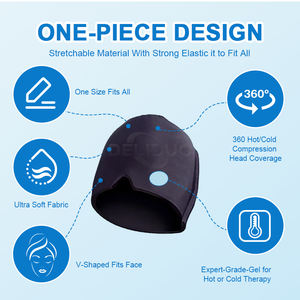Topi kustom ODM/OEM populer topi es gel cair topi sakit kepala <span class=keywords><strong>microwave</strong></span> tidak beracun kelas medis Terapi dingin topi pereda migrain - Product Image 6