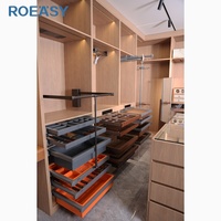 ROEASY Armoire design d'intérieur PA Mobilier de chambre modulaire en bois Design moderne personnalisé Armoires encastrées