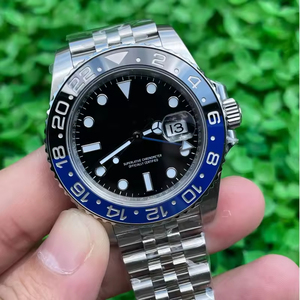 นาฬิกาจักรกลคุณภาพสูงแบบกำหนดเองสำหรับ OEM ขนาด 25 มม. ตัวเรือนสแตนเลสสตีล กลไก ETA 3285 ระบบ GMT ตัวล็อคอัจฉริยะแบบซ่อน นาฬิกาหรู - Product Image 3