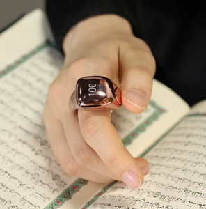 حلقة ذكية للمسلمين إيتاسبيح زكر تسبيح حافظة بلاستيكية عداد تسبيح 5 تذكير بوقت الصلاة ساعة منبه IOS تحكم بتطبيق - Product Image 3