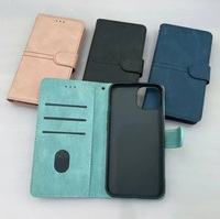 Étui portefeuille de luxe en cuir avec rabat, poches pour téléphone, rangement pour cartes de crédit et support intégré pour iPhone 13 14 15 16 17 18 Pro Max