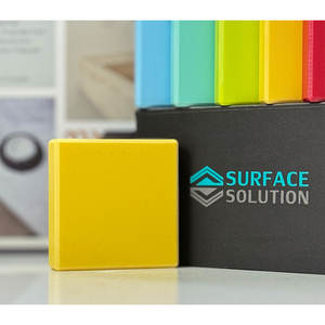 Nouveau <span class=keywords><strong>produit</strong></span>, lavabos de salle de bain rectangulaires modernes <span class=keywords><strong>en</strong></span> acrylique modifié, surface solide, montage mural, personnalisés, blancs - Product Image 4