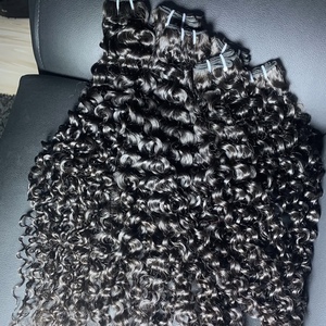 Top Quality Deep Curly Human Raw Cambodian Hair Bundle Vendor Wholesale Raw Cuticle Aligned Hair Hair Weave Bundle Extension - Product Image 1