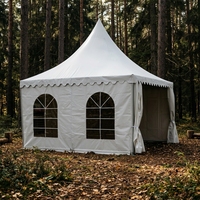 Tente de réception extérieure Peak Top avec structure en aluminium, résistante aux UV et imperméable, pour mariage, banquet, été, en tissu PVC