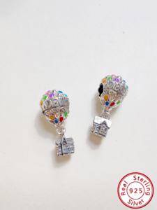 Colorful <b>Balloon</b> Charms for Jewelry Making Wholesale Pan Style DIY Dora 925 Sterling <b>Silver</b> HaYa PAN-28 GDTC Certified Unisex - Product Image 6
