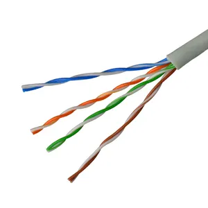 Cable UTP CAT5 retorcido 4prs baja pérdida ethernet precio utp cat5e cable lan