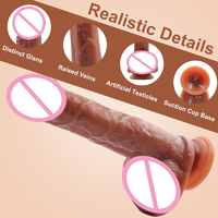 Dildo chauffant réaliste en silicone de qualité médicale avec télécommande et ventouse étanche pour la masturbation féminine, jouets sexuels