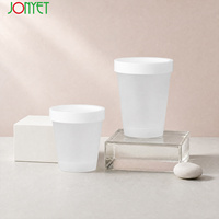 En stock, pots à crème de 200 g avec couvercle à vis pour les soins du visage, des mains et du corps, emballage cosmétique durable pour les marques de beauté