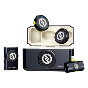 Hollyland Lark M2 Mini Combo Version <b>Wireless</b> Lavalier <b>Microphone</b> 300m Range 10H Life <b>Wireless</b> <b>Microphone</b> - Product Image 1