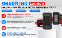 Launch X431 SmartLink B Dispositivo de diagnóstico remoto Conector de enlace de datos del vehículo cumple con el estándar de protocolo CAN/ DoIP/ CAN FD/ J2534